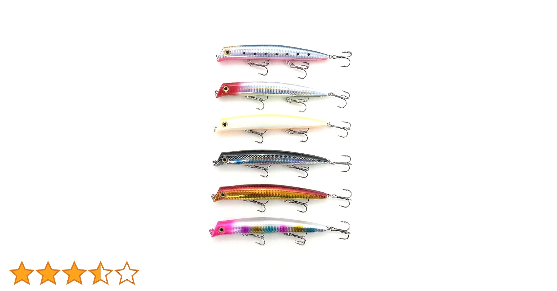 Amazon.co.jp: 【オルルド釣具】 リップレス 爆釣ミノー 12cm